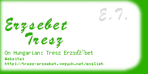 erzsebet tresz business card